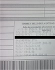 Formulario sellado y firmado